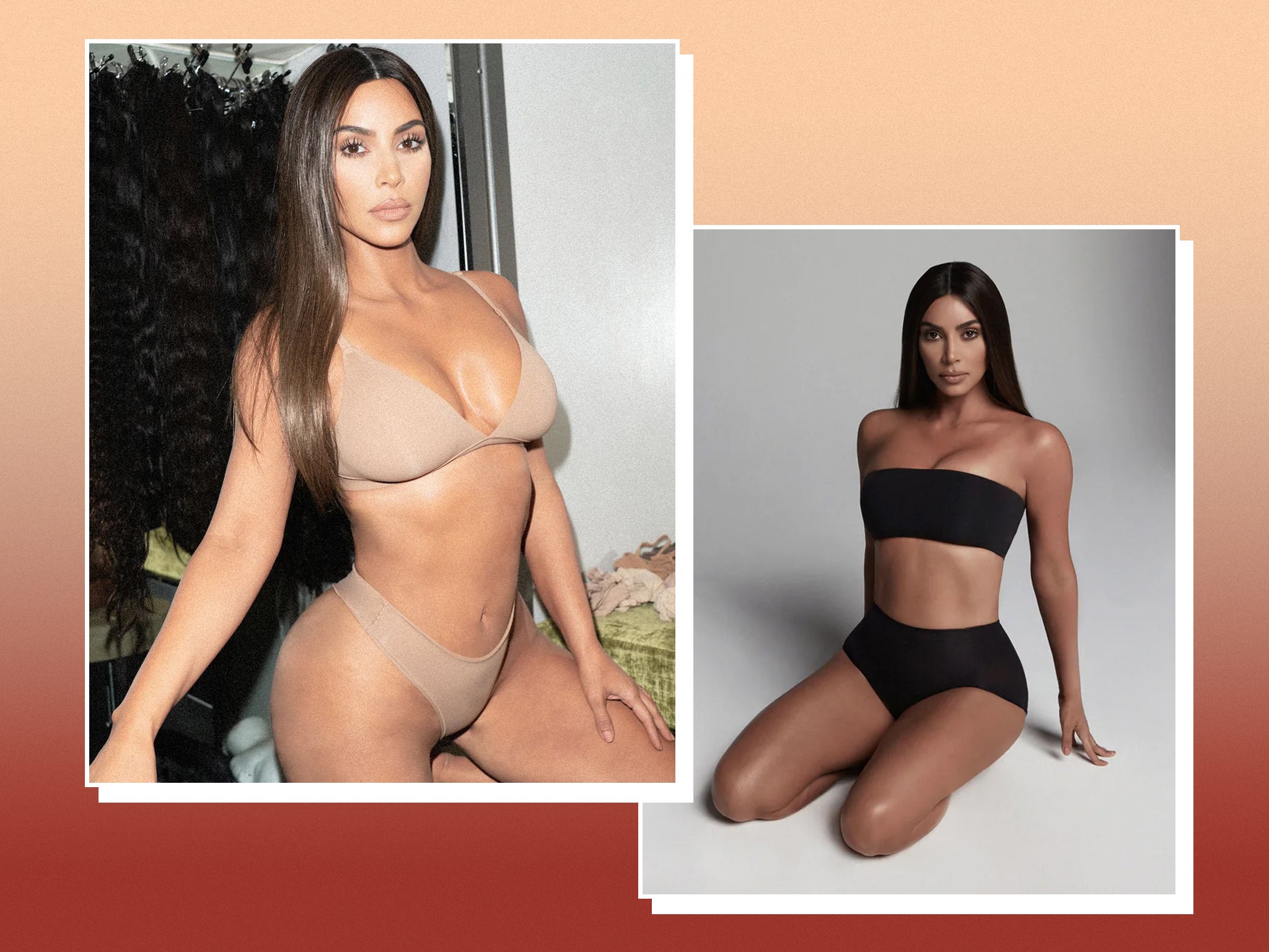 kimkardashian wears the Fits Everybody Triangle Bralette and Thong