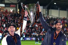 Ryan Reynolds and Rob McElhenney agree deal to rename Wrexham’s ground