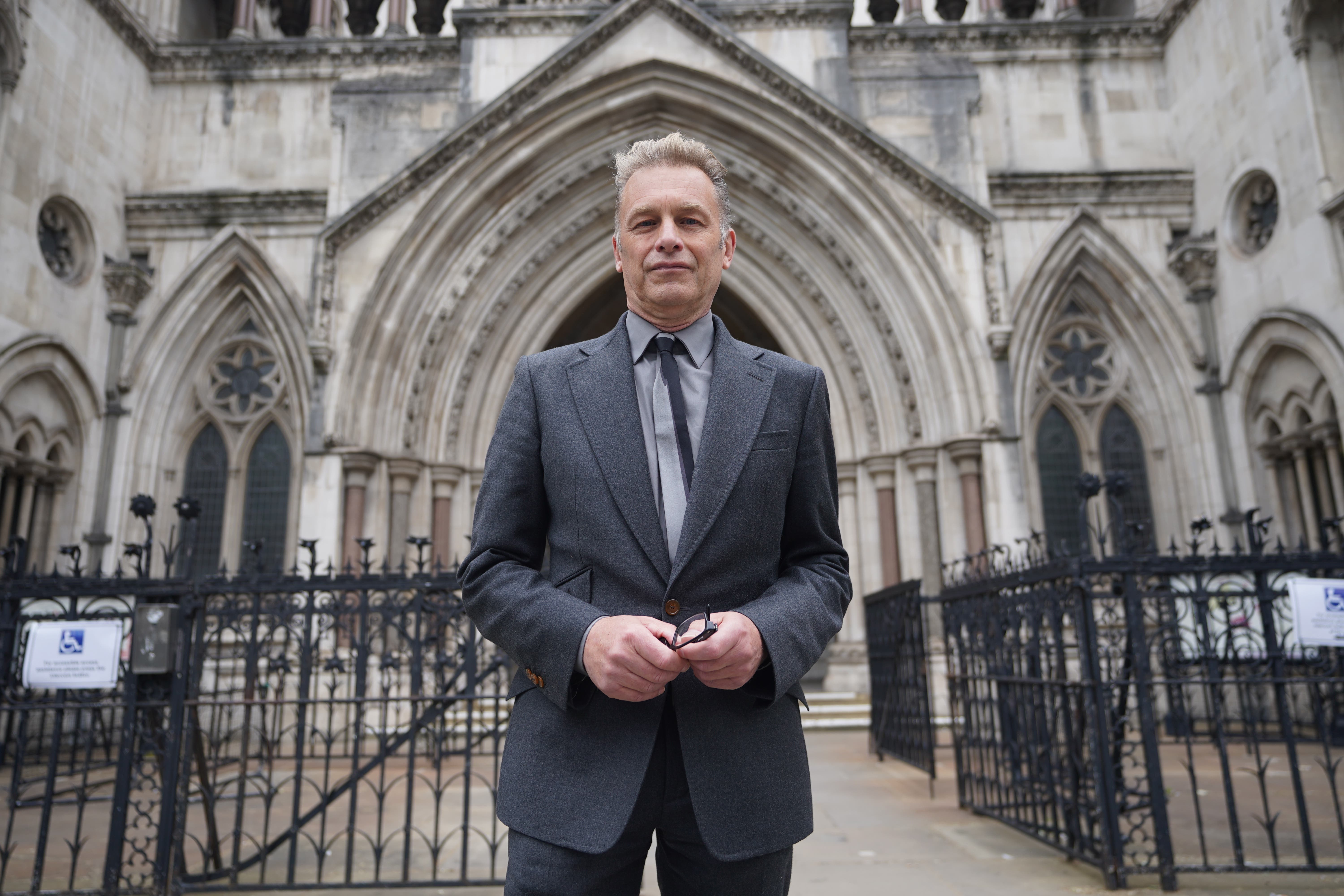 Chris Packham outside the Royal Courts of Justice (PA)