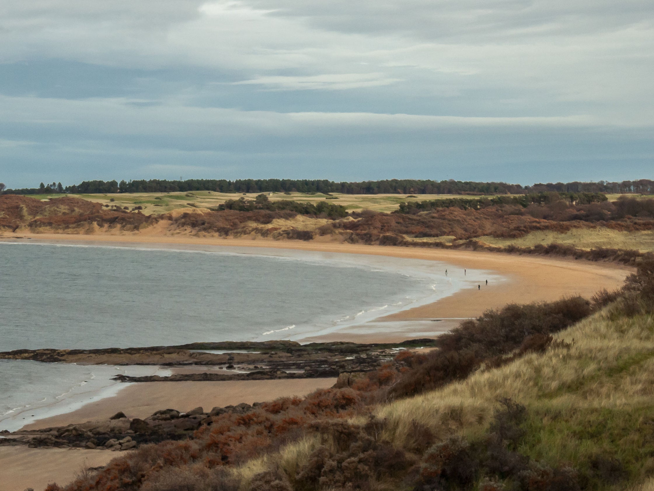 Situated in a nature reserve, this horseshoe-shaped beach is perfect for birdwatching