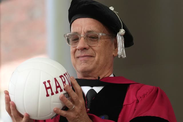 <p>Harvard Commencement Hanks</p>