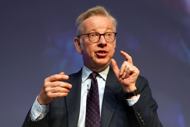 <p>Housing secretary Michael Gove defended the government’s climbdown on housing targets  last year </p>