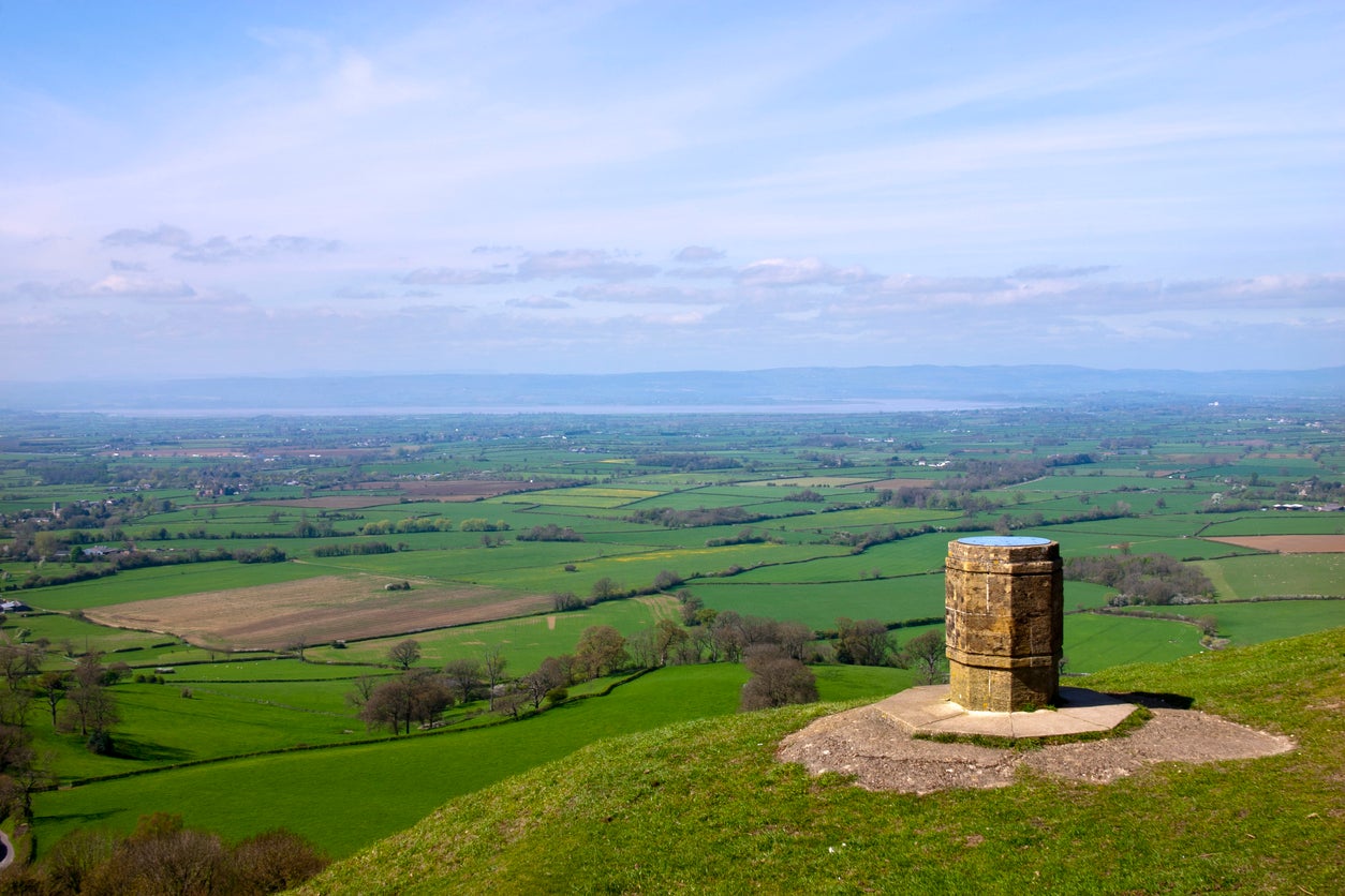 Coaley Peak is a popular viewpoint on the Cotswold Way