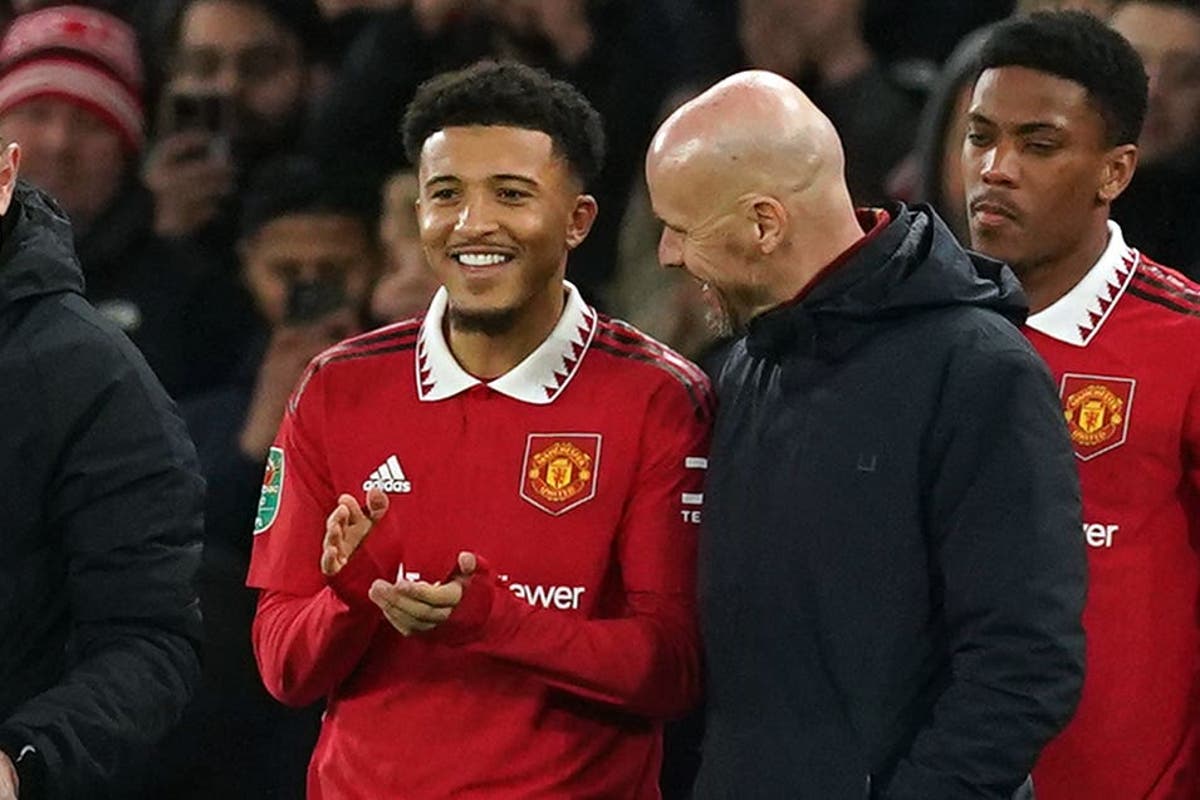 Erik ten Hag backs Jadon Sancho to build on progress at Manchester United Erik ten Hag backs Jadon Sancho to build on progress at Manchester United