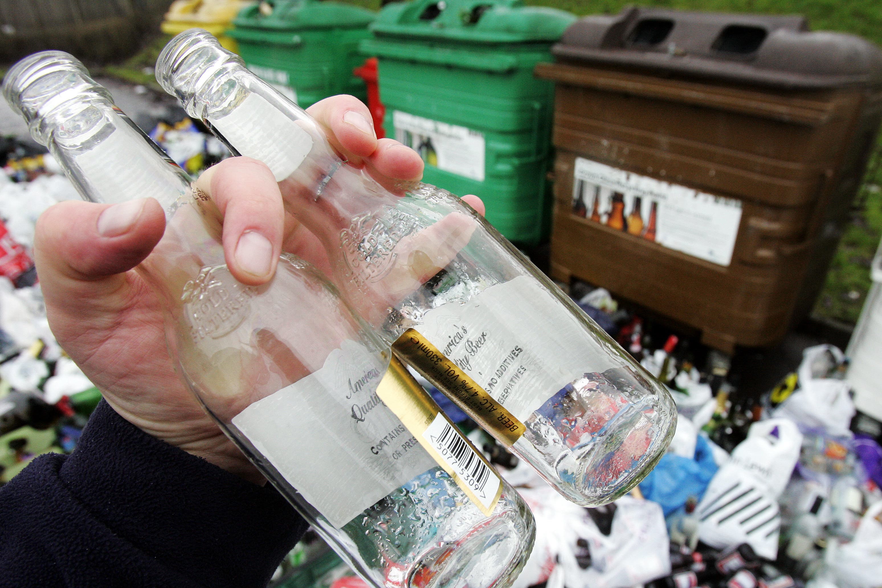 Speculation is mounting that the UK Government could require glass bottles to be removed from the scope of Scotland’s deposit return scheme (Andrew Milligan/PA)