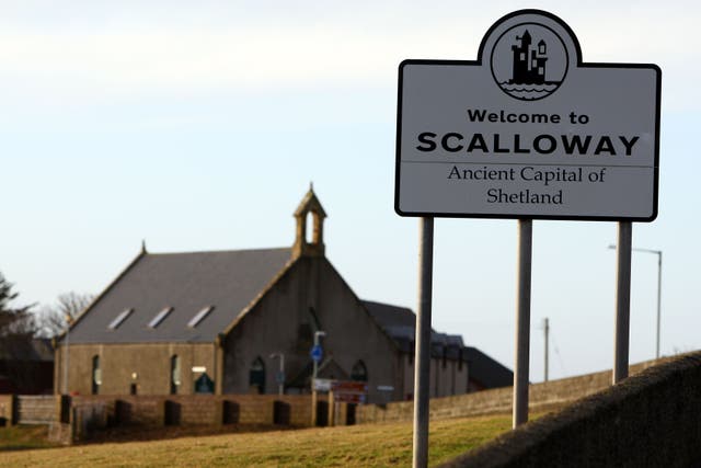 The incident occurred at Scalloway Primary School on Friday morning (PA)