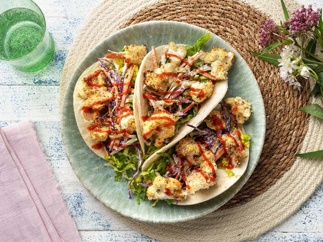 <p>These crispy tacos use cauliflower, which contains more water than eating it raw </p>