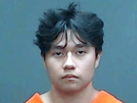 Cesar Olalde, 18, was arrested in the small town of Nash, Texas, after allegedly shooting dead his parents, sister and brother.
