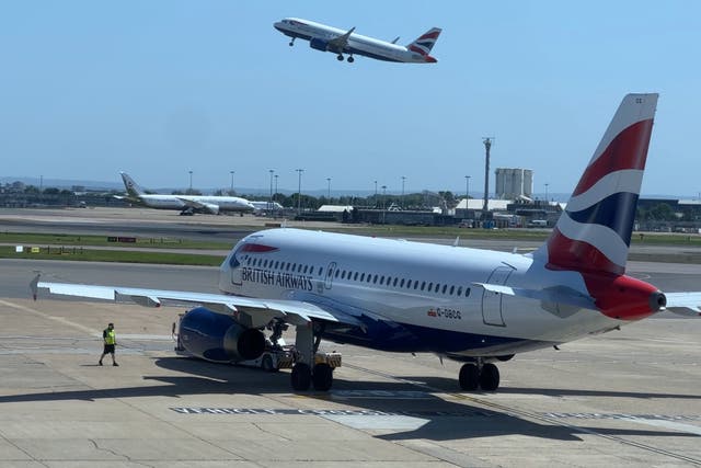 <p>Going places? British Airways aircraft at London Heathrow, where 50 BA flights have been cancelled</p>