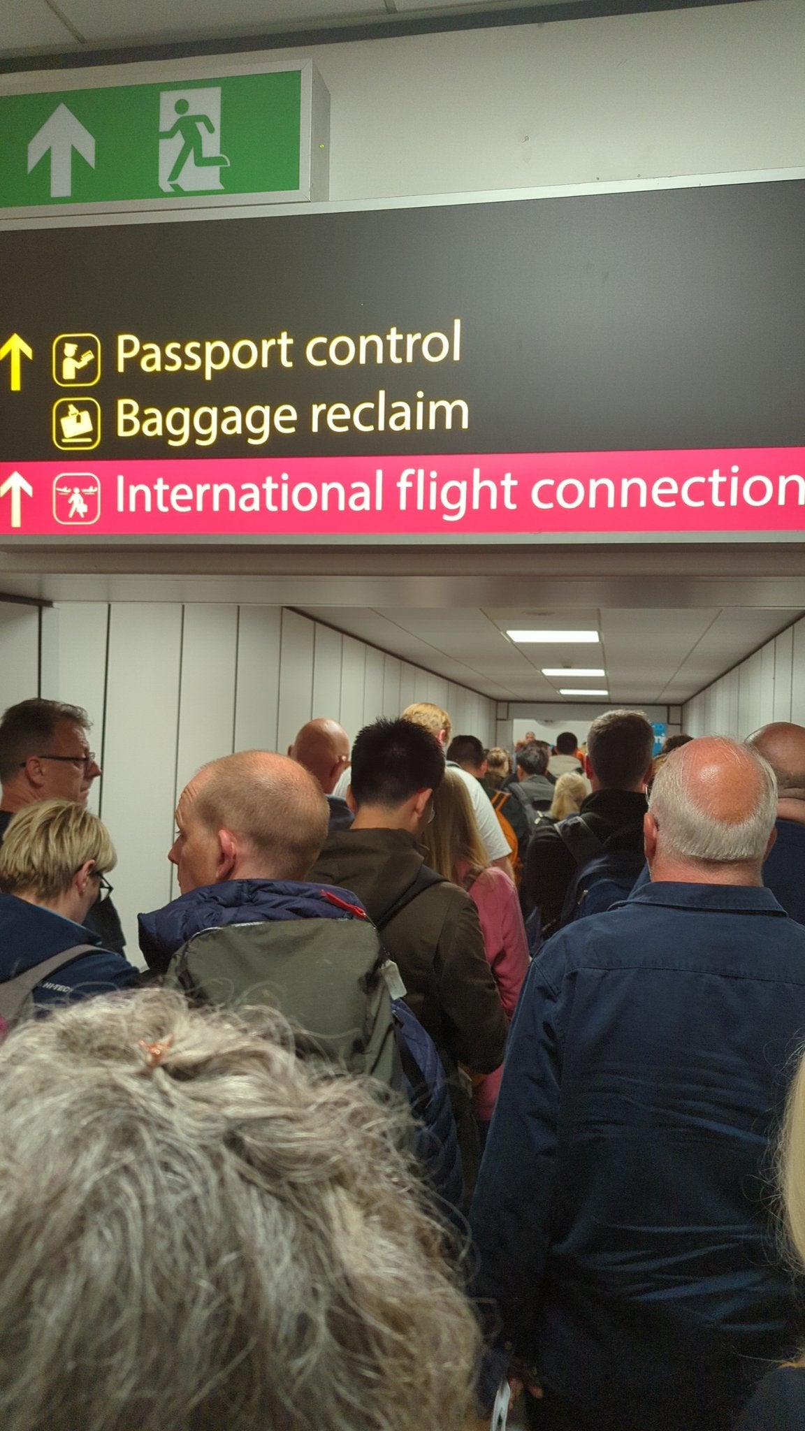 Another passenger has shown the “absolute chaos” at Gatwick Airport after the downing of the electronic passport gates