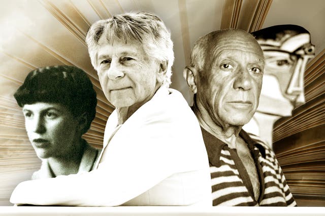 <p>Divisive figures Sylvia Plath, Roman Polanski and Picasso </p>