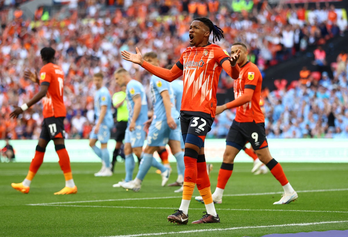 Luton vs Coventry LIVE: Championship play-off final latest score as early goal ruled out at Wembley