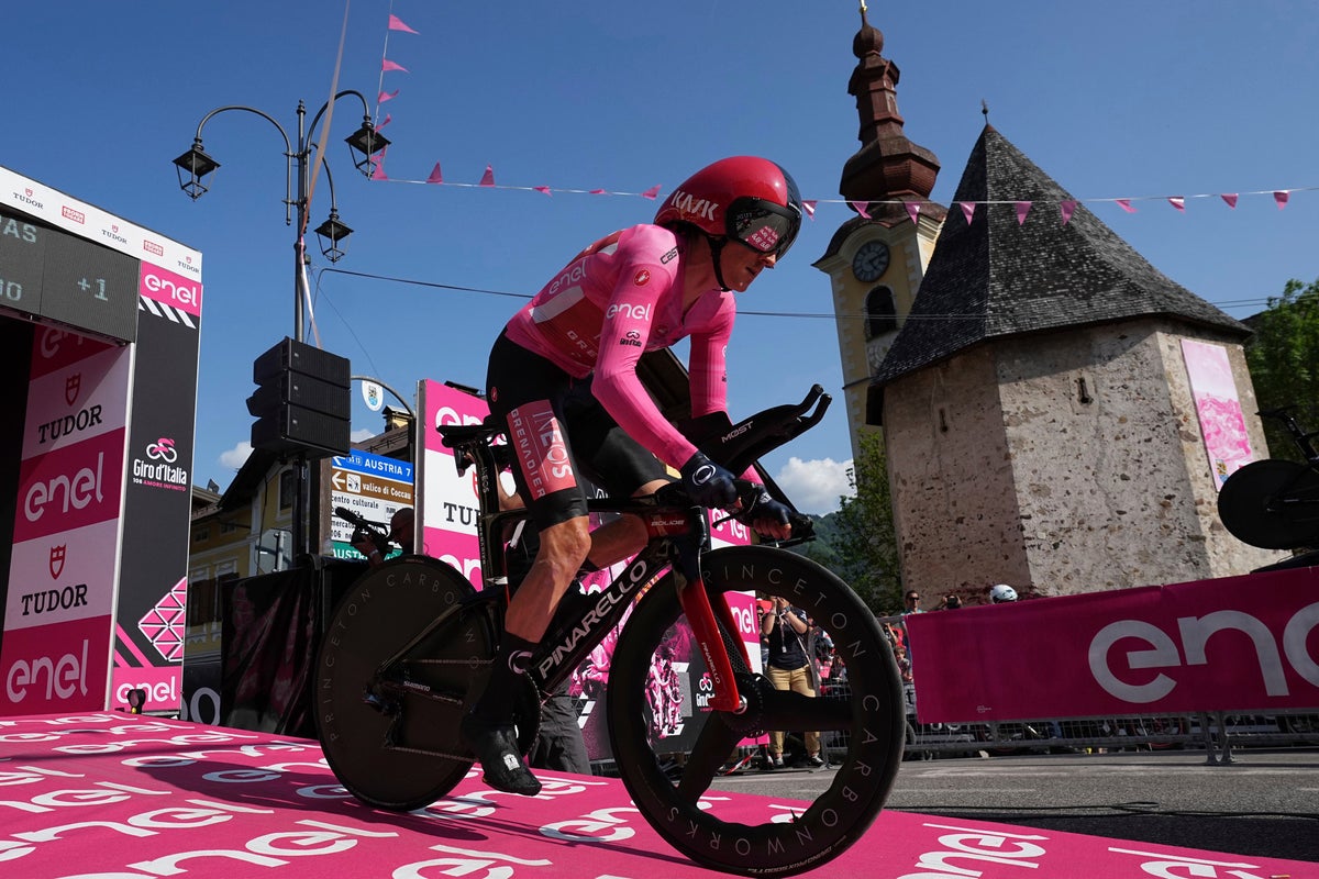 Geraint Thomas loses Giro d’Italia lead to Primoz Roglic on penultimate stage