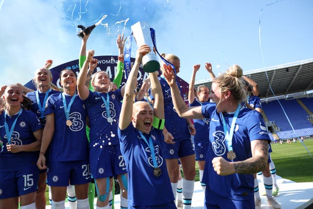 <p>Chelsea won the WSL for a fourth straight year </p>