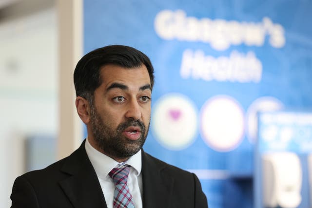 First Minister of Scotland Humza Yousaf tours the recently completed Clarice Pears building during a to visit to the University of Glasgow. Picture date: Friday May 26, 2023.
