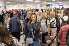 Airport delays – live: Bank Holiday travel chaos as passport e-gates fail across UK