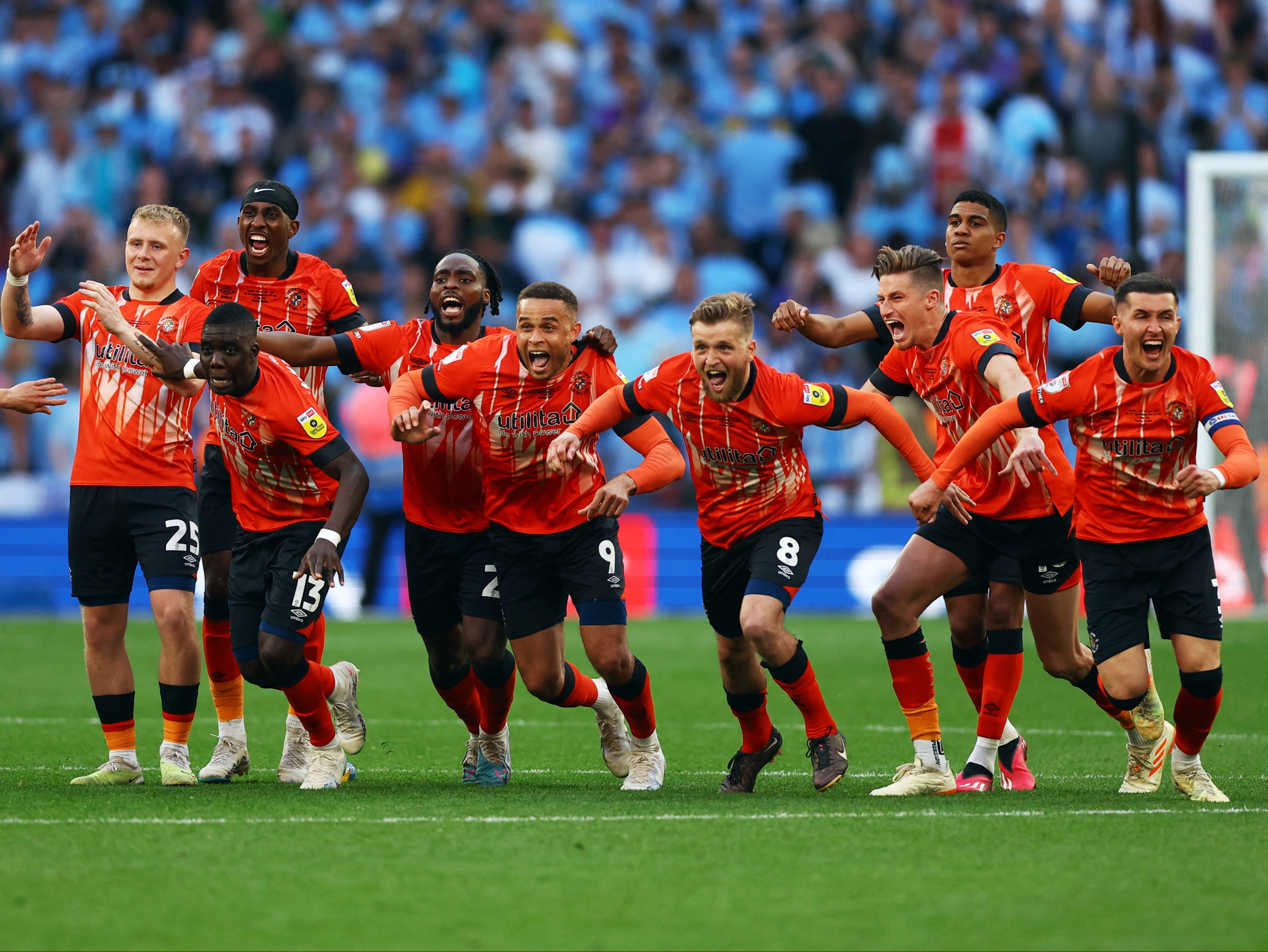 Play-off final: Luton Town completes remarkable rise to the Premier League  with victory over Coventry City