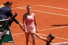 Ukraine’s Marta Kostyuk booed for refusing to shake opponent’s hand after French Open match