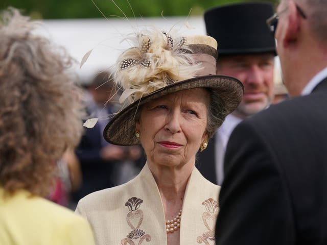 <p>The Princess Royal during a Garden Party in celebration of the coronation at Buckingham Palace, on May 9, 2023</p>
