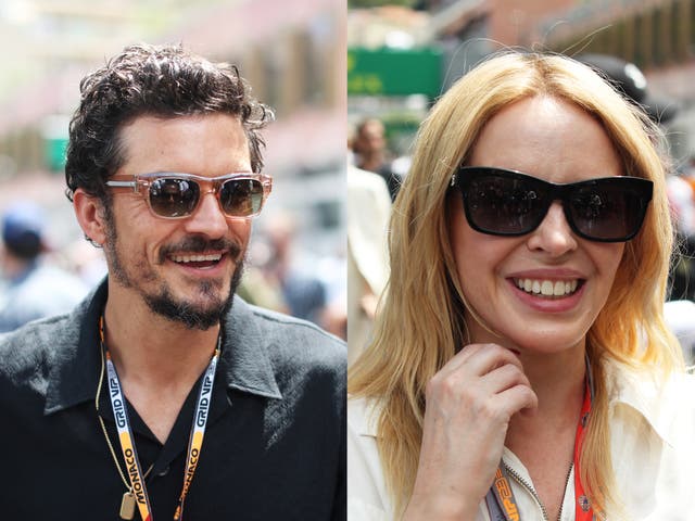 <p>Orlando Bloom and Kylie Minogue are among several famous faces seen at the Monaco Grand Prix on Sunday 28 May</p>