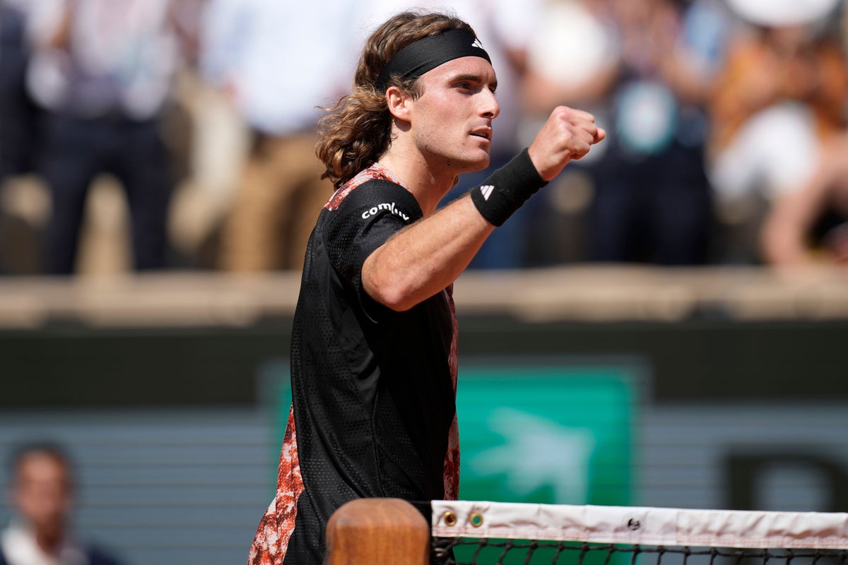 Stefanos Tsitsipas survives Jiri Vesely scare to reach French Open second round