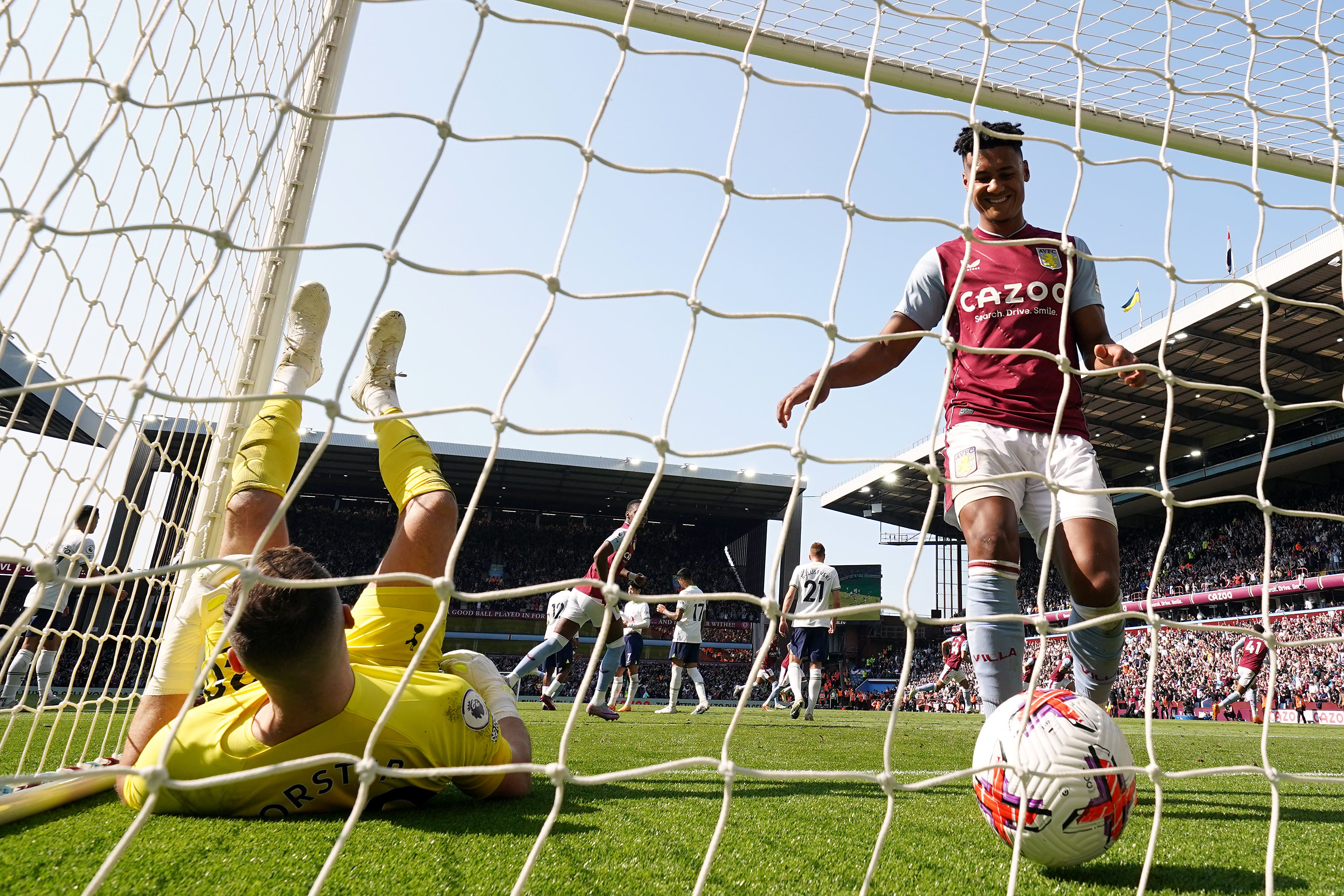 Aston Villa qualified for the Europa Conference League with victory over Brighton (Jacob King/PA)