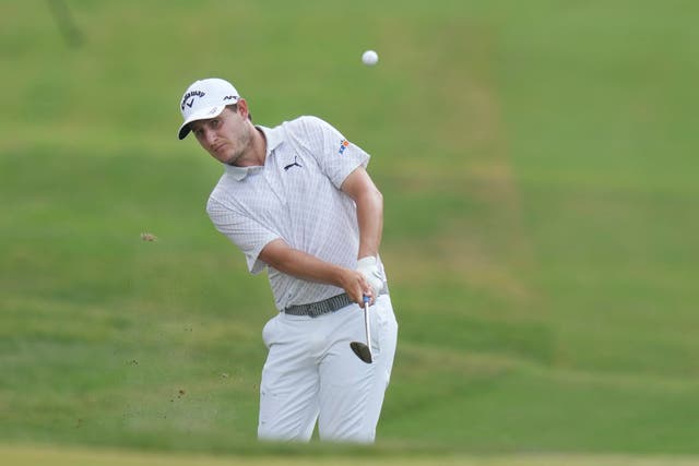 Emiliano Grillo won his second PGA tour title after he edged out Adam Schenk in a double playoff hole while English golfer Harry Hall finished tied third in Texas on Sunday (LM Otero/AP)