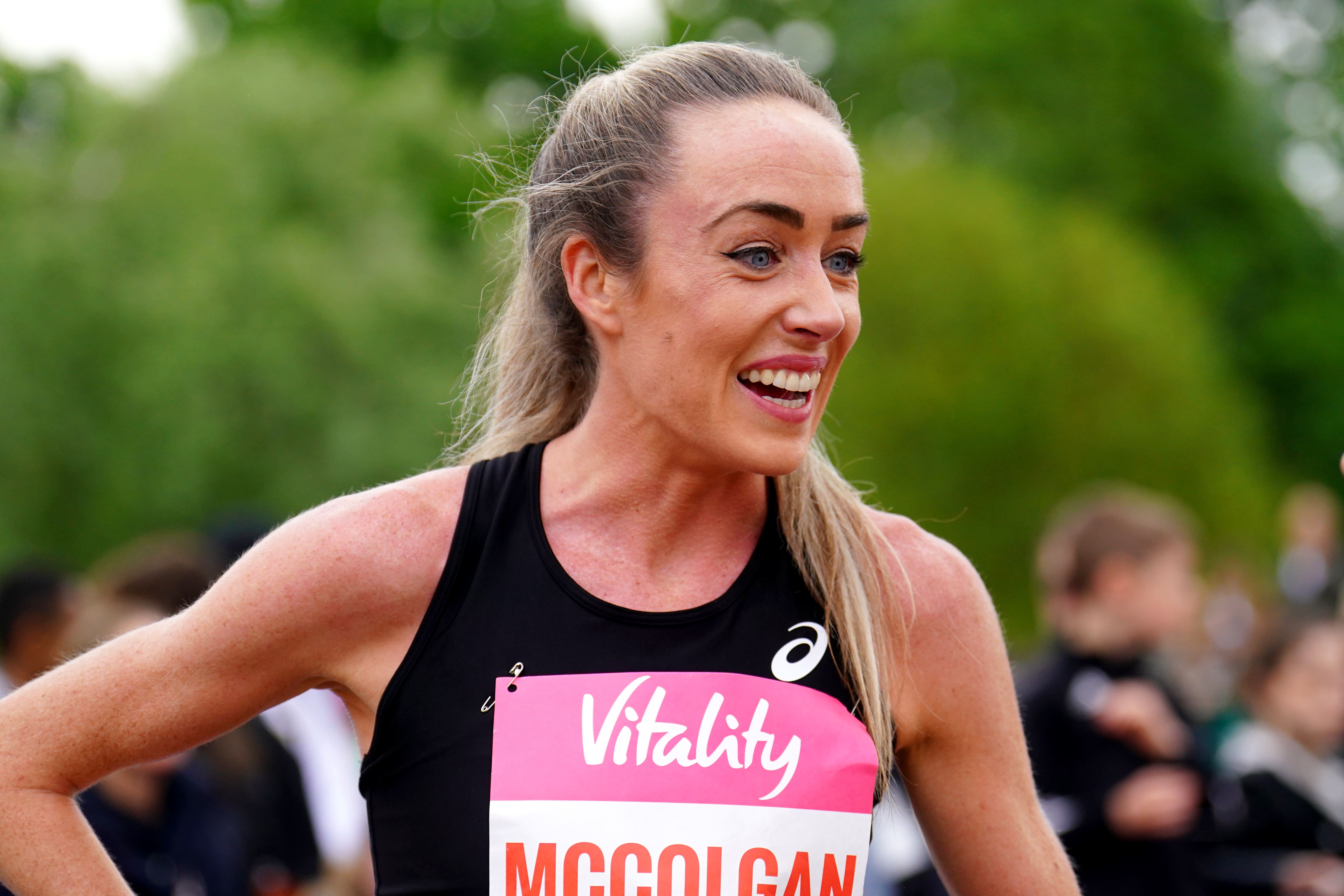 Eilish McColgan has stepped up her return to racing