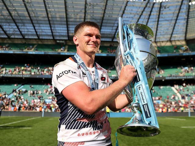 <p>Owen Farrell led Saracens to Gallagher Premiership glory  at Twickenham </p>