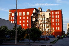 Iowa building collapse — live: Davenport officials stall apartment demolition after admitting five missing