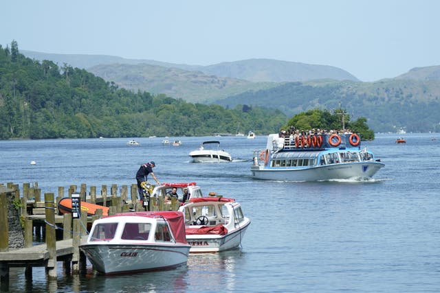 <p>Lake Windermere, Cumbria, during the warm Spring Bank Holiday weather. Picture date: Monday May 29, 2023</p>