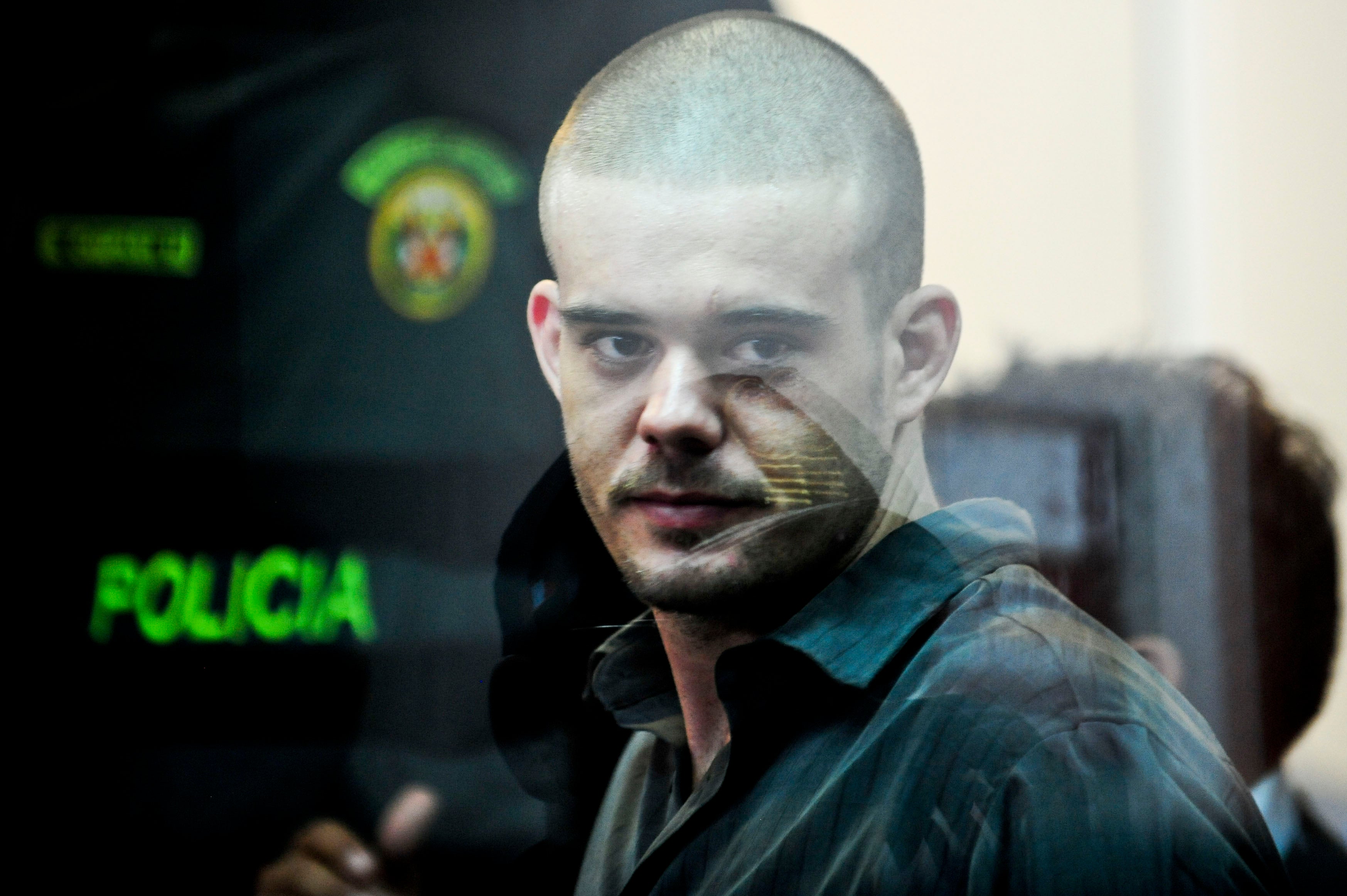 Dutch national Joran Van der Sloot, seen here in a file photo dated 6 January 2012, during his preliminary hearing in court in the Lurigancho prison in Lima
