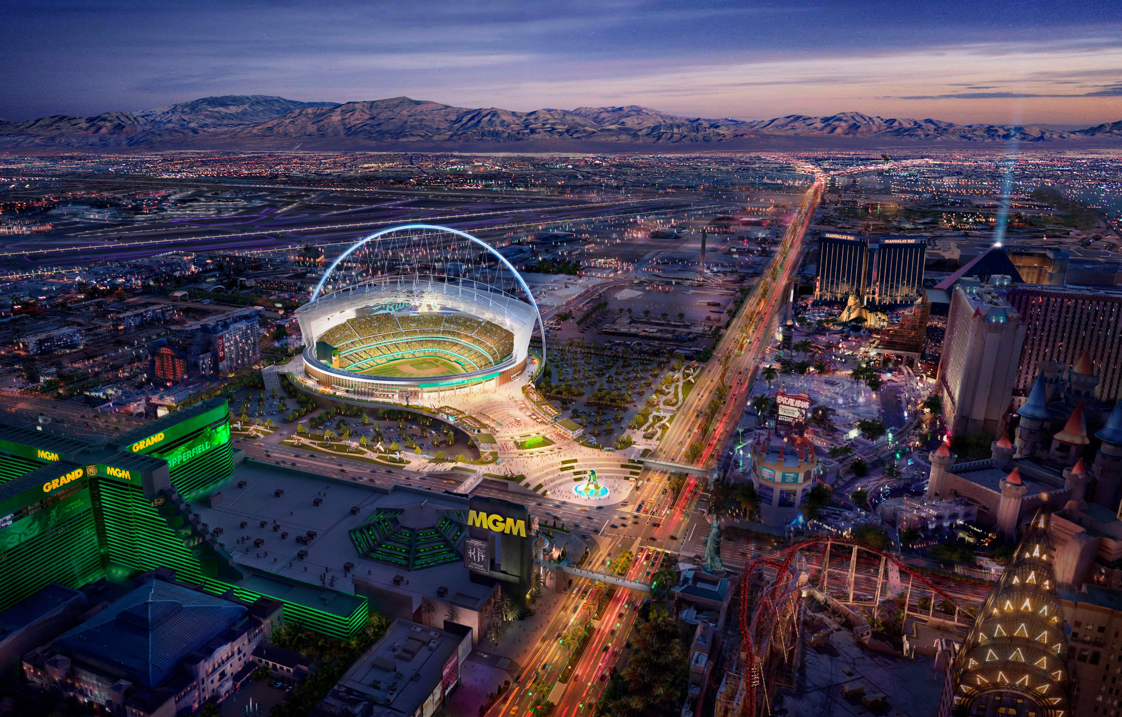 As unveil renderings of new Las Vegas ballpark
