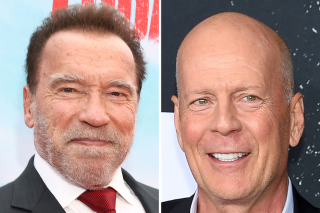 <p>Arnold Schwarzenegger and Bruce Willis</p>