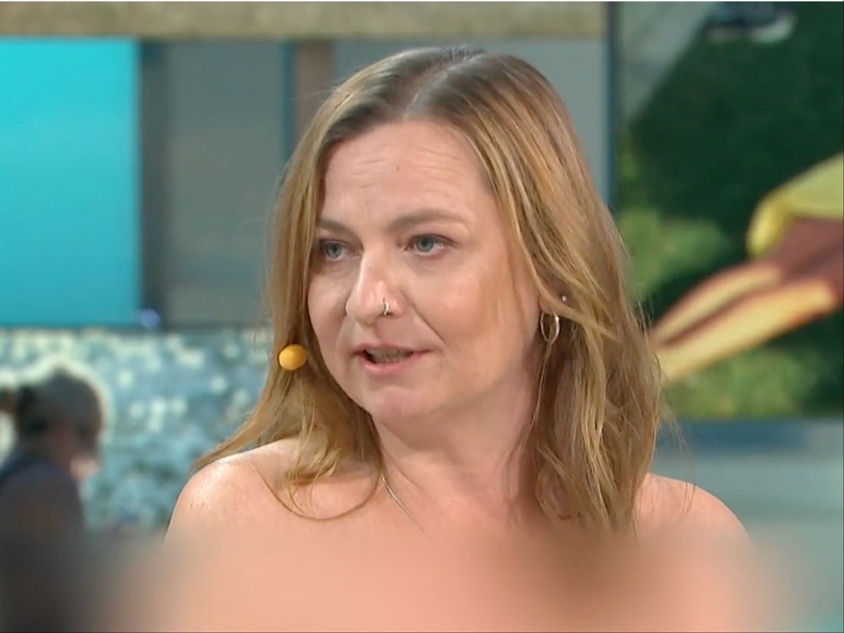 Naked woman appears on ITV show GMB to debate nude sunbathing | The  Independent