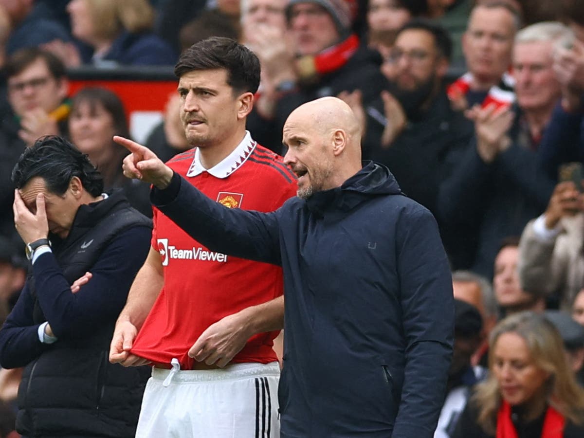 ‘he Has A Decision To Make Erik Ten Hag Delivers Stark Message To Harry Maguire The Independent
