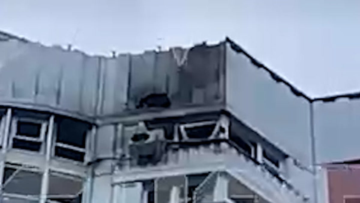 Watch: Apartment block damaged in aftermath of Moscow drone attack