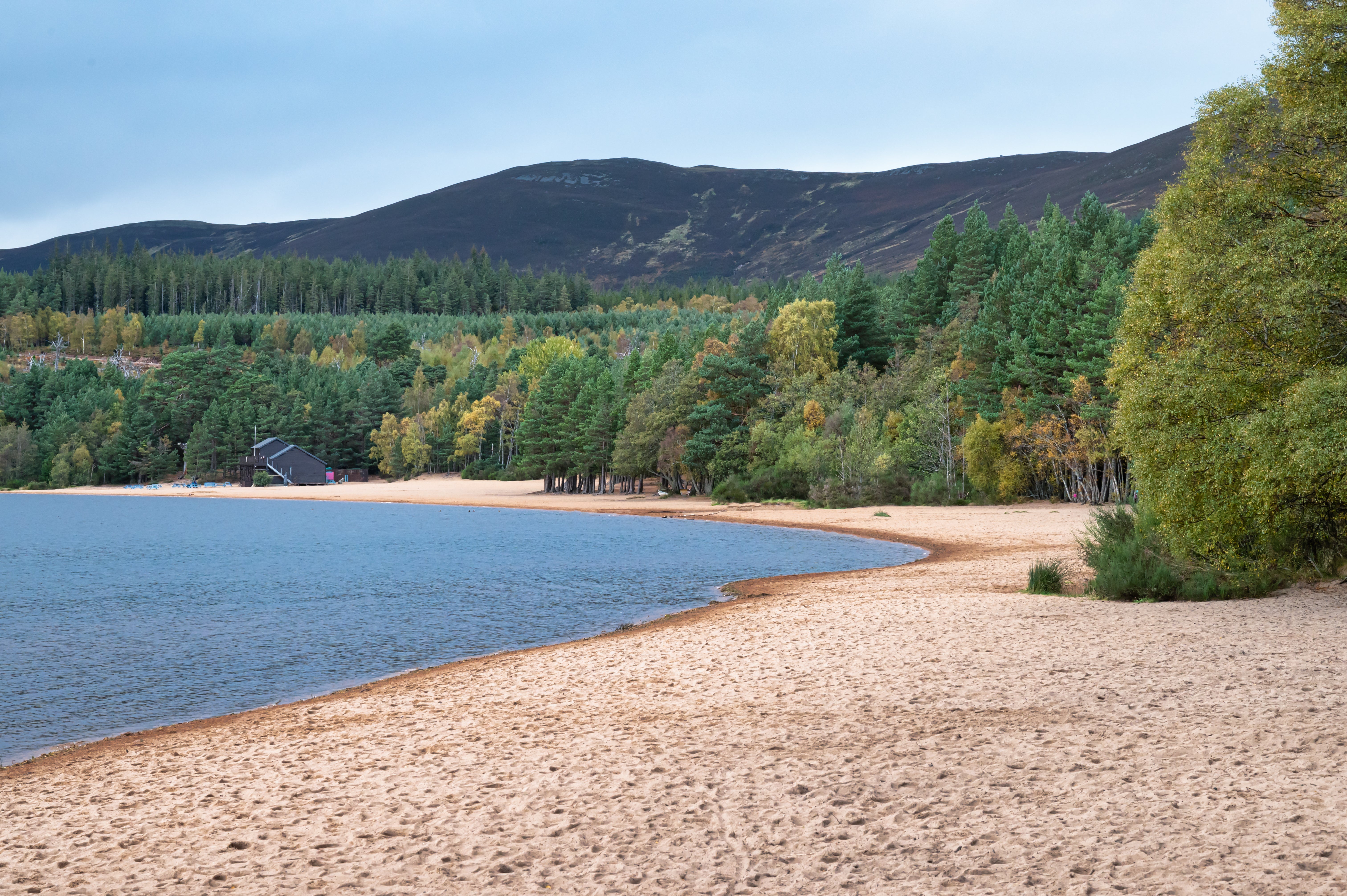 Loch Morlich is Scotland’s only award-winning freshwater beach, and the highest beach in the UK