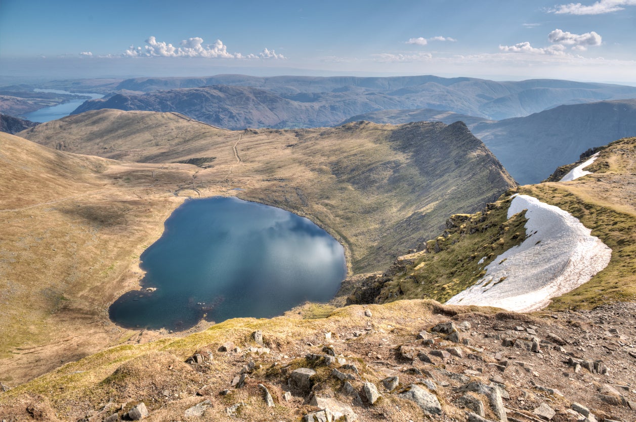 A view from the top of Helvellyn