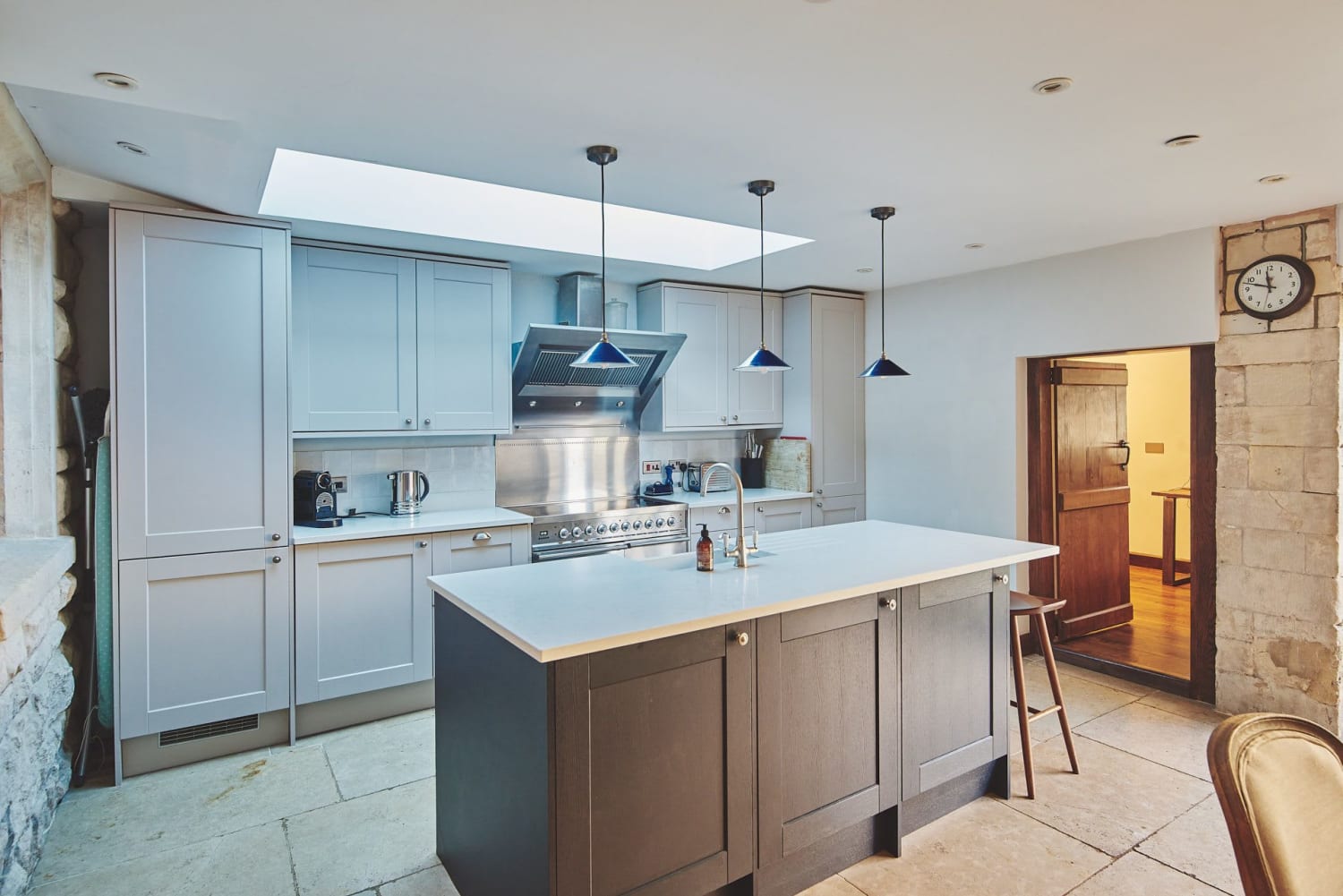 The fully equipped kitchen at Coal Merchants Cottage