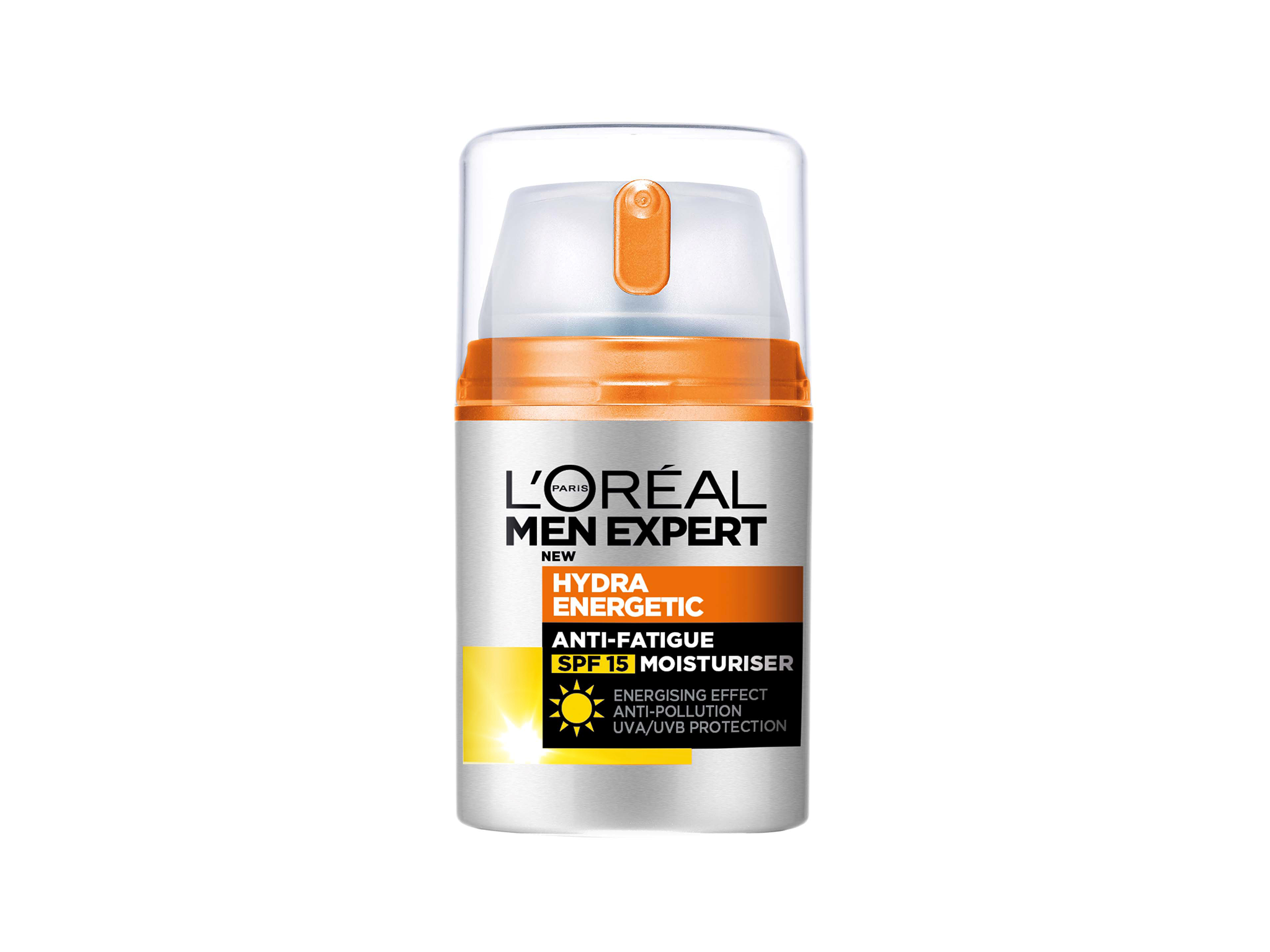 best SPF moisturisers for men L’Oréal men expert hydra energetic 24hr anti-fatigue SPF15 moisturiser