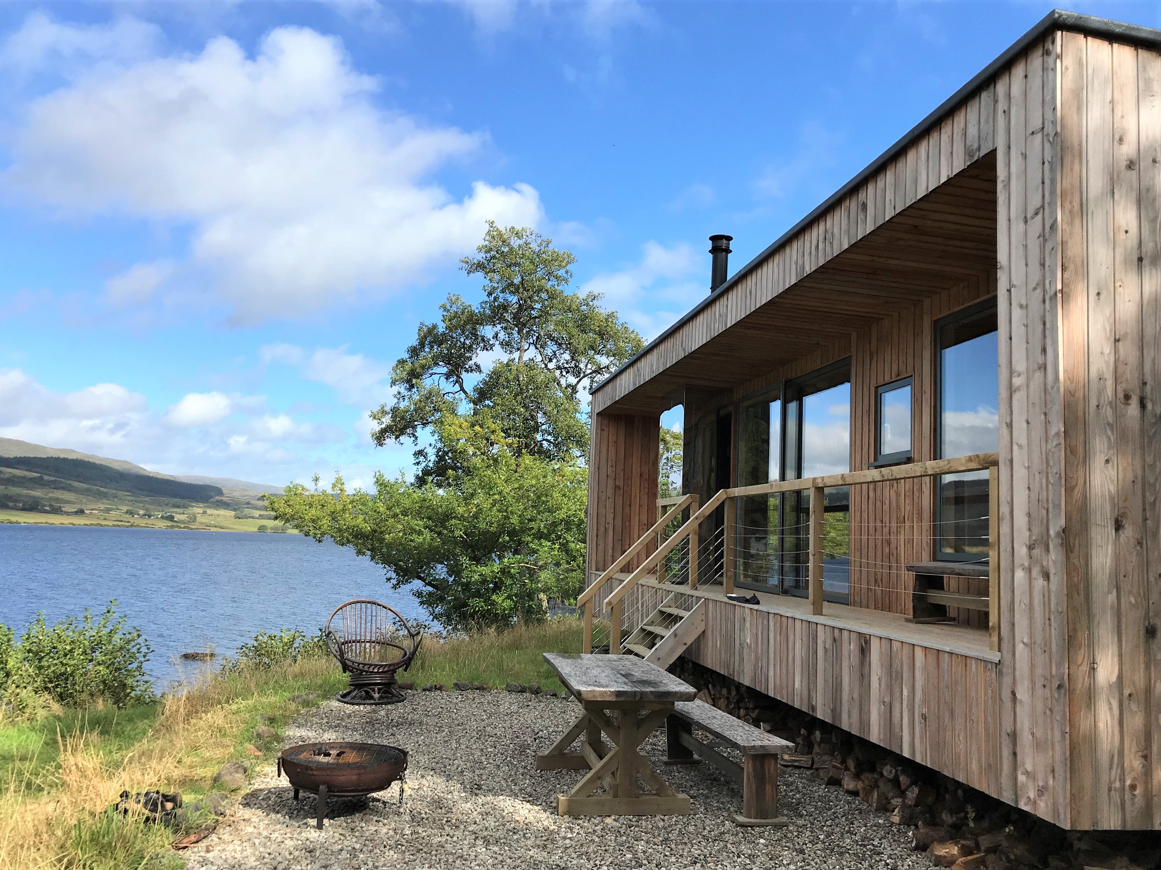 The ‘Rowan’ cabin at Loch Venachar