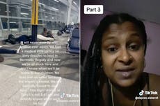 Plane passengers ‘left without food and water’ after emergency landing, woman claims