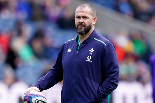 Ireland head coach Andy Farrell has named a 42-strong training squad (Jane Barlow/PA)