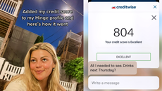 Woman stunned by response after putting her credit score on Hinge profile