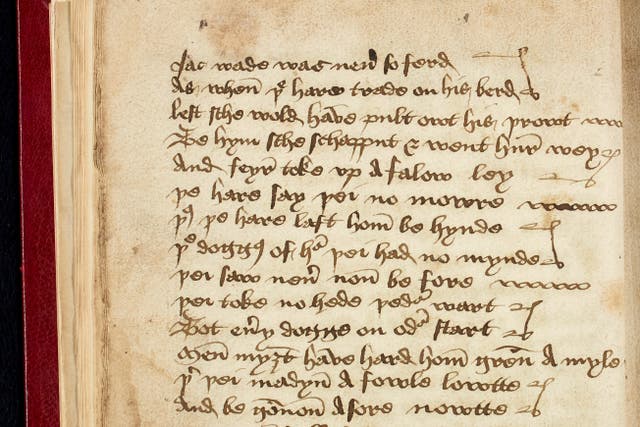 The Heege Manuscript contains a record of medieval live comedy performance (National Library of Scotland/PA)