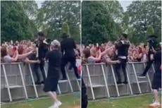 Peter Andre defended by fans after woman grabs his bum during performance: ‘Not OK!’