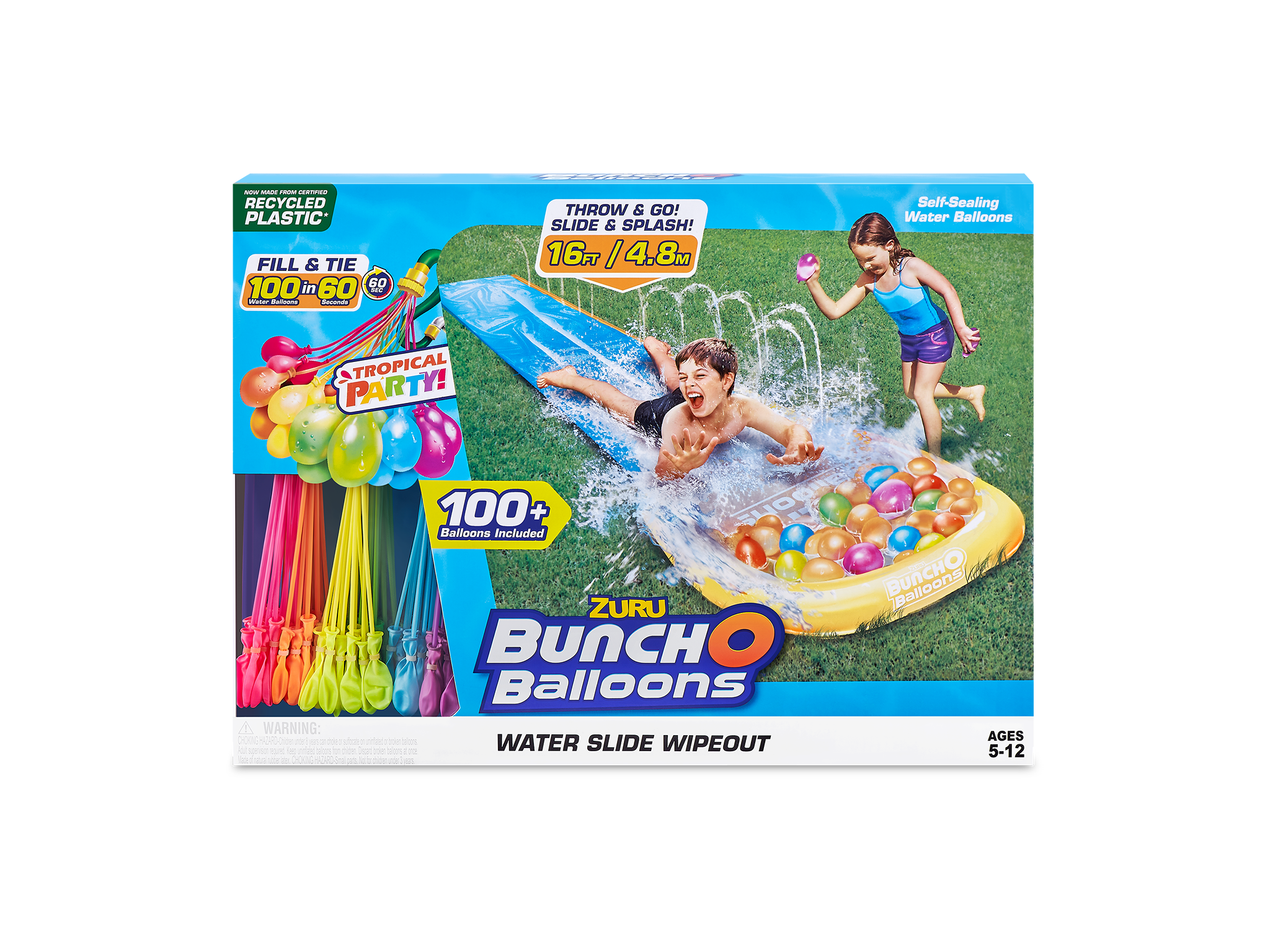 best outdoor toys and garden games Zuru bunch o balloons tropical party water slide wipeout