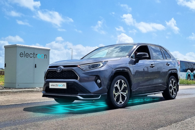 <p>A Toyota RAV4 covered 1,942 on 22 May, 2023, driving on a specially designed electric road built by wireless charging startup Electreon</p>
