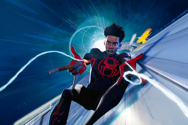 <p>Shameik Moore’s Miles Morales in ‘Spider-Man: Across the Spider-Verse’ </p>